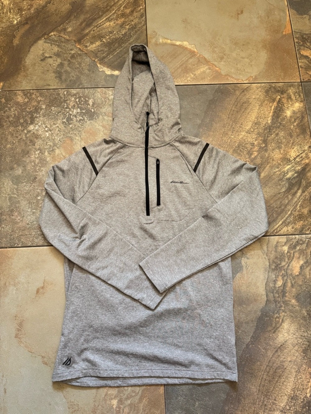 Eddie Bauer Light Heather Gray Men's Pullover Sweatshirt